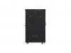 Lanberg Szafa stojąca 19 cali 22U 800x1000 drzwi szklane LCD (flat pack) V2 czarna